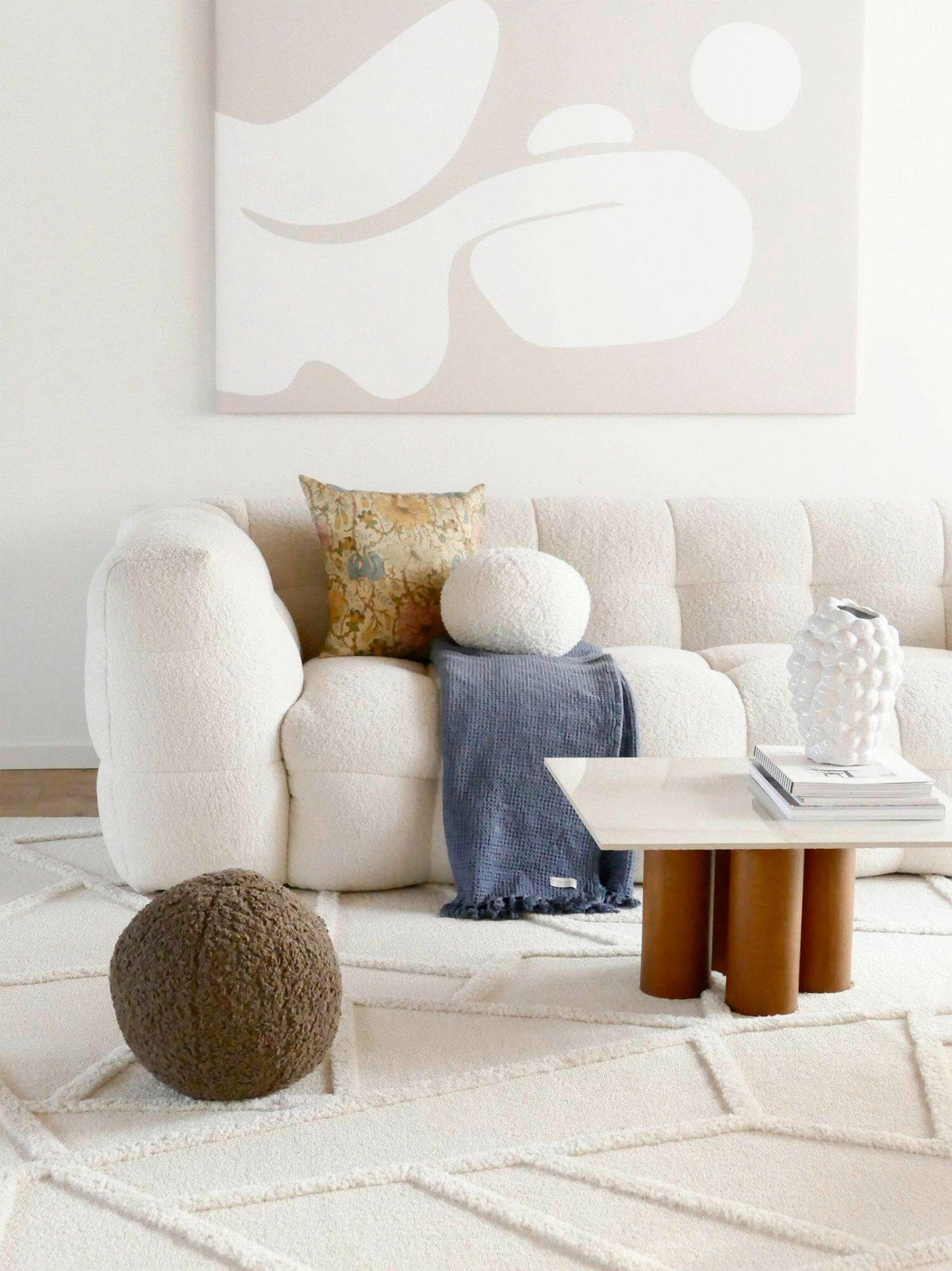 ZIERKISSEN Elsie 30/30 cm  - Braun, Design, Textil (30/30cm) - Svanefors