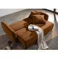 SCHLAFSOFA Flachgewebe Rostfarben  - Rostfarben/Schwarz, KONVENTIONELL, Kunststoff/Textil (250/74/108cm) - Carryhome