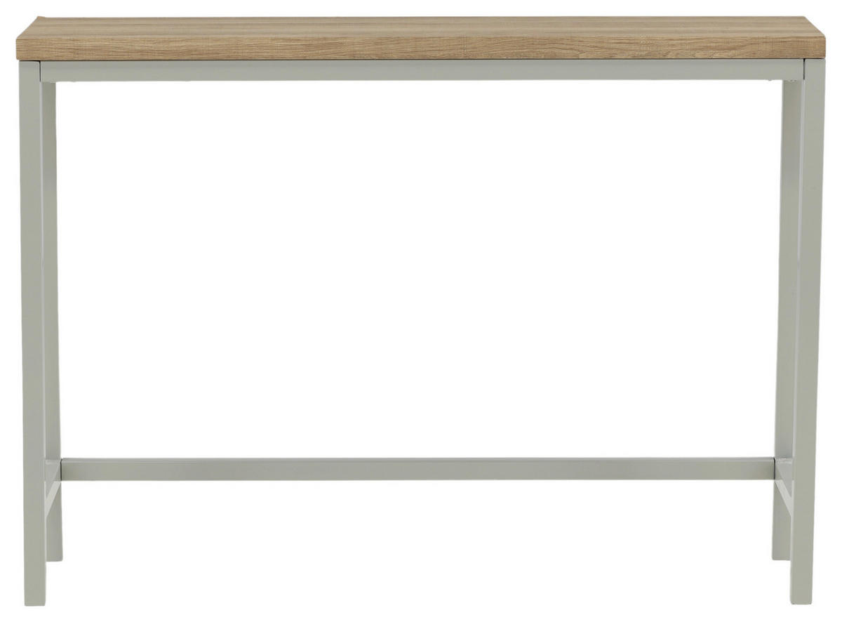 BEISTELLTISCH in Metall, Holzwerkstoff 110/30/80 cm  - Naturfarben/Grau, Design, Holzwerkstoff/Metall (110/30/80cm) - Livetastic