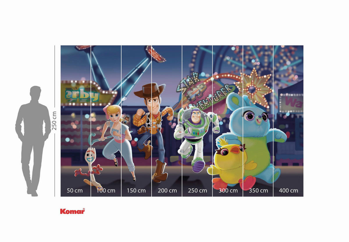 FOTOTAPETE - Multicolor, Design, Textil (400/250cm) - Disney