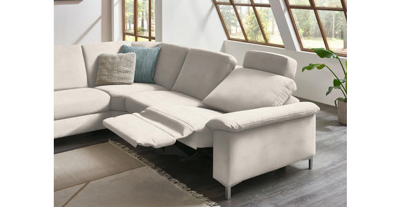 WOHNLANDSCHAFT in Chenille Naturfarben - Alufarben/Naturfarben, Design, Textil/Metall (170/333/265cm) - Dieter Knoll