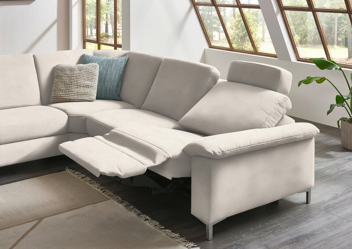 WOHNLANDSCHAFT in Chenille Naturfarben  - Alufarben/Naturfarben, Design, Textil/Metall (170/333/265cm) - Dieter Knoll