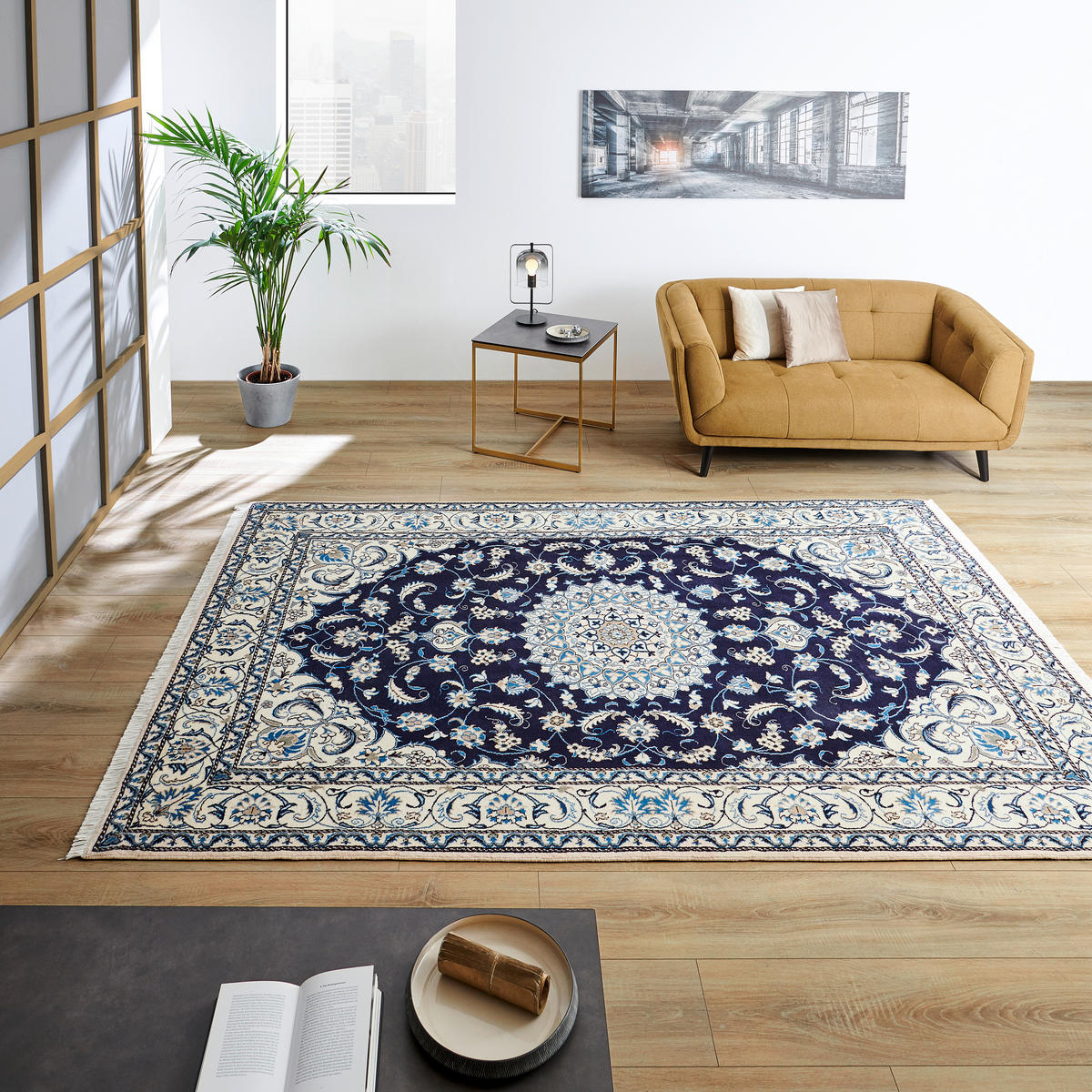 ORIENTÁLNÍ KOBEREC, 70/140 cm modrá - modrá, Konvenční, textil (70/140cm) - Cazaris