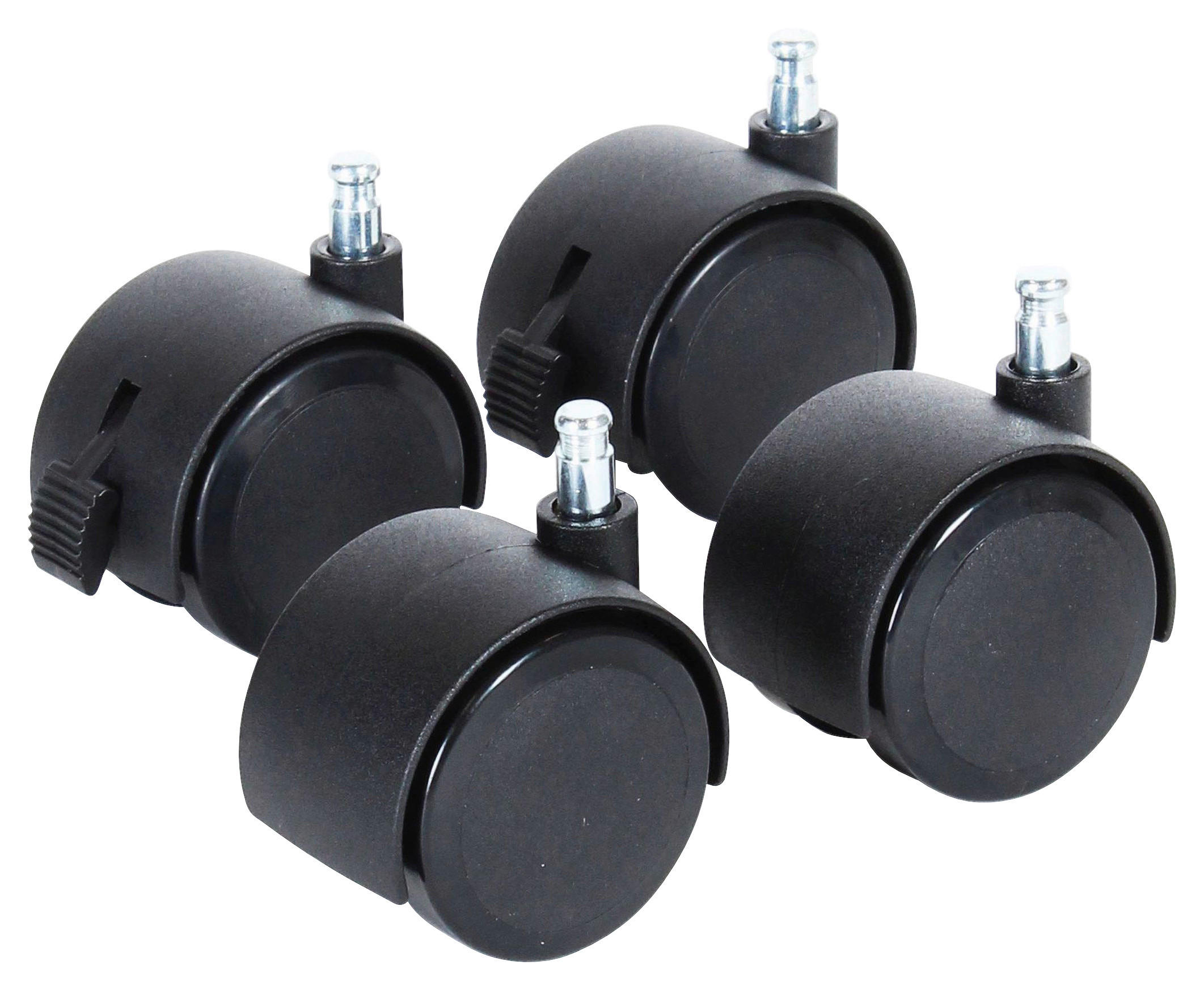 Parkettrollen Babybay  - Schwarz, Basics, Kunststoff (5cm) - Babybay