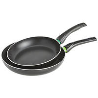 PFANNENSET Bielefeld 2-teilig  - Schwarz/Grün, Basics, Metall (24+28cm) - Chefkoch+Fackelmann