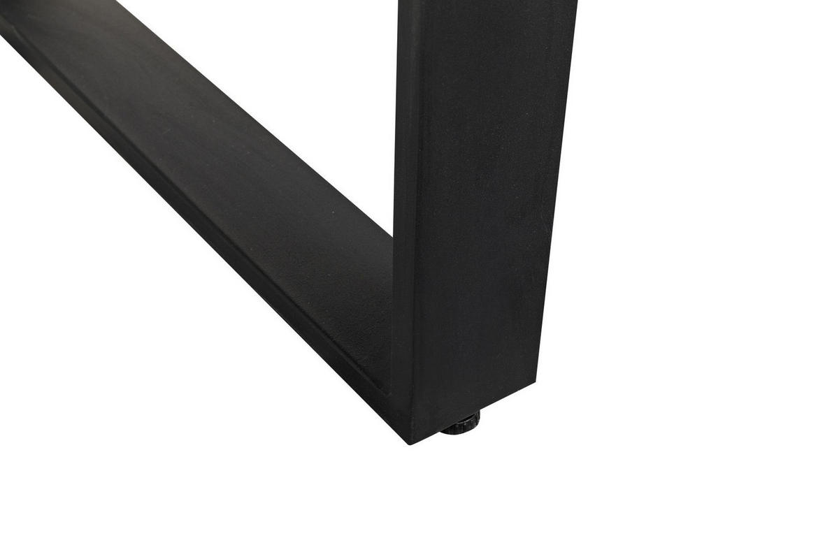 STOL ZA BLAGOVAONICU  crna  metal, drvni materijal      - crna, Moderno, drvni materijal/metal (180/76/90cm) - Hom`in