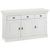 SIDEBOARD  in 143/85/45 cm  - Weiß/Kupferfarben, ROMANTIK / LANDHAUS, Holz/Metall (143/85/45cm) - Boxxx