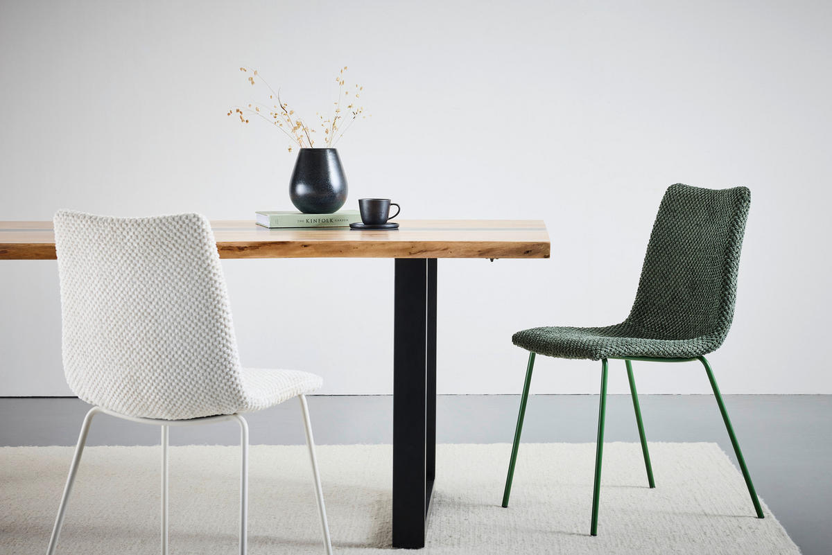 ŽIDLE, zelená - zelená, Design, kov/textil (45/86,5/57cm) - home24