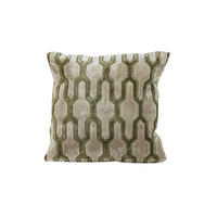 ZIERKISSEN JEMBANA 45/45 cm  - Sandfarben/Olivgrün, LIFESTYLE, Textil (45/45cm) - Light & Living