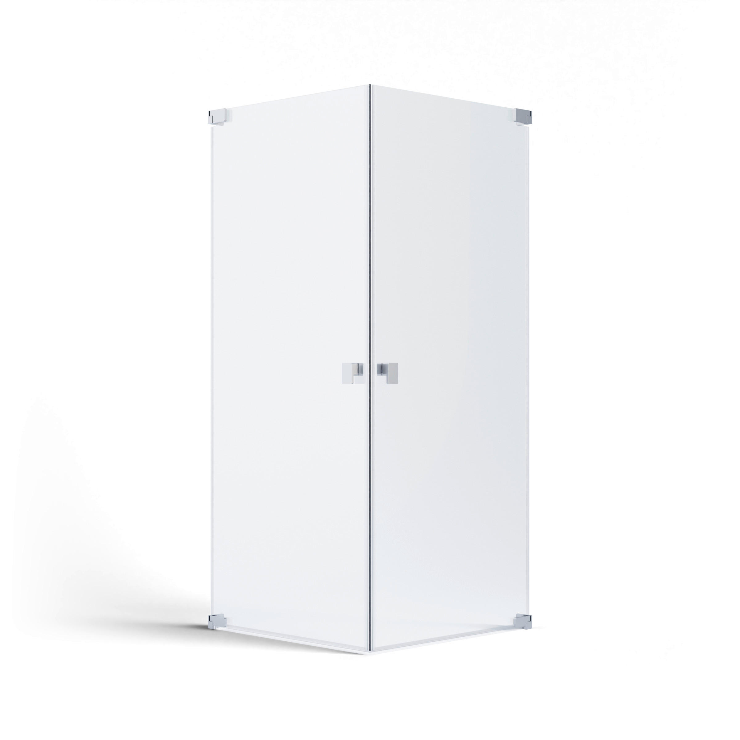 DUSCHKABINE 100/200/90 cm  in Silberfarben  - Silberfarben, MODERN, Glas/Metall (100/200/90cm) - Schöner Wohnen
