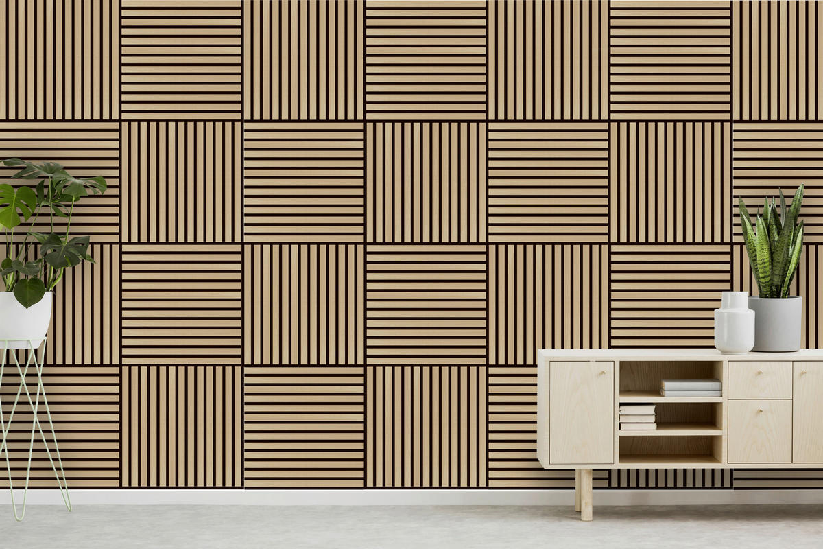 AKUSTIČNI PANEL  Modular Wall System     52/52 cm      - barve hrasta, Design, leseni material (52/52cm) - MID.YOU