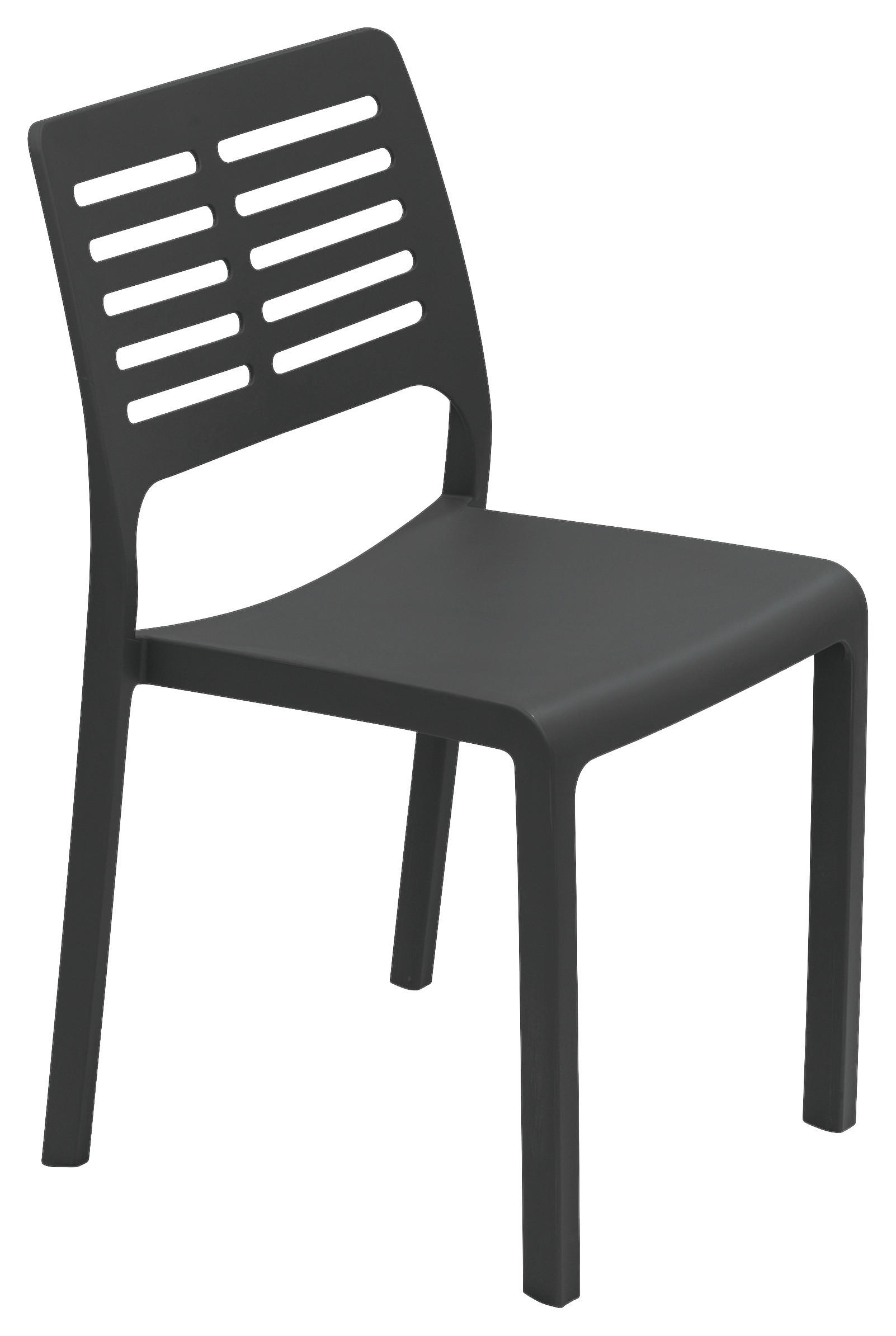 GARTENSTUHL Kunststoff Anthrazit  - Anthrazit, MODERN, Kunststoff (46,5/82/52,5cm)