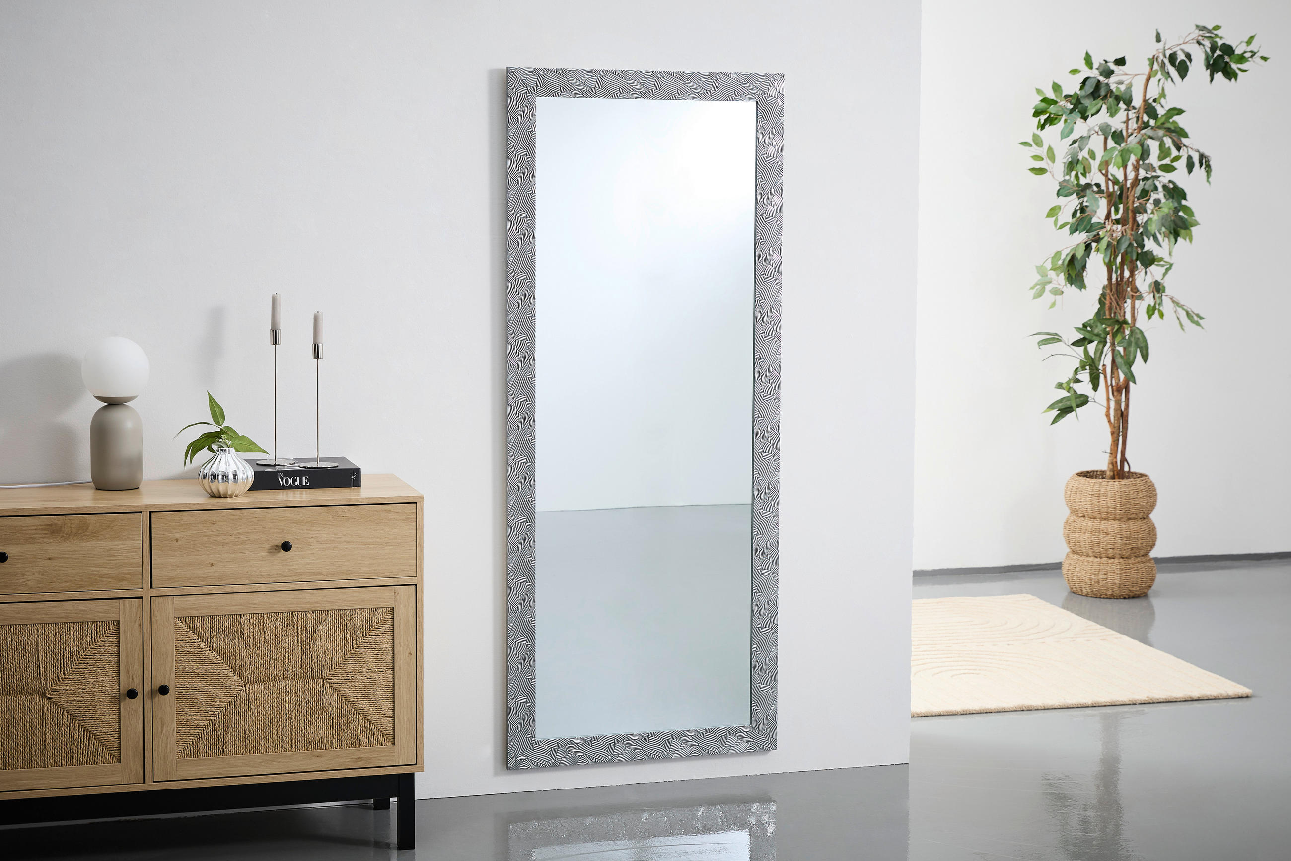 WANDSPIEGEL 70/170/2 cm    in rechteckig  - Silberfarben, LIFESTYLE, Glas/Holzwerkstoff (70/170/2cm) - Carryhome