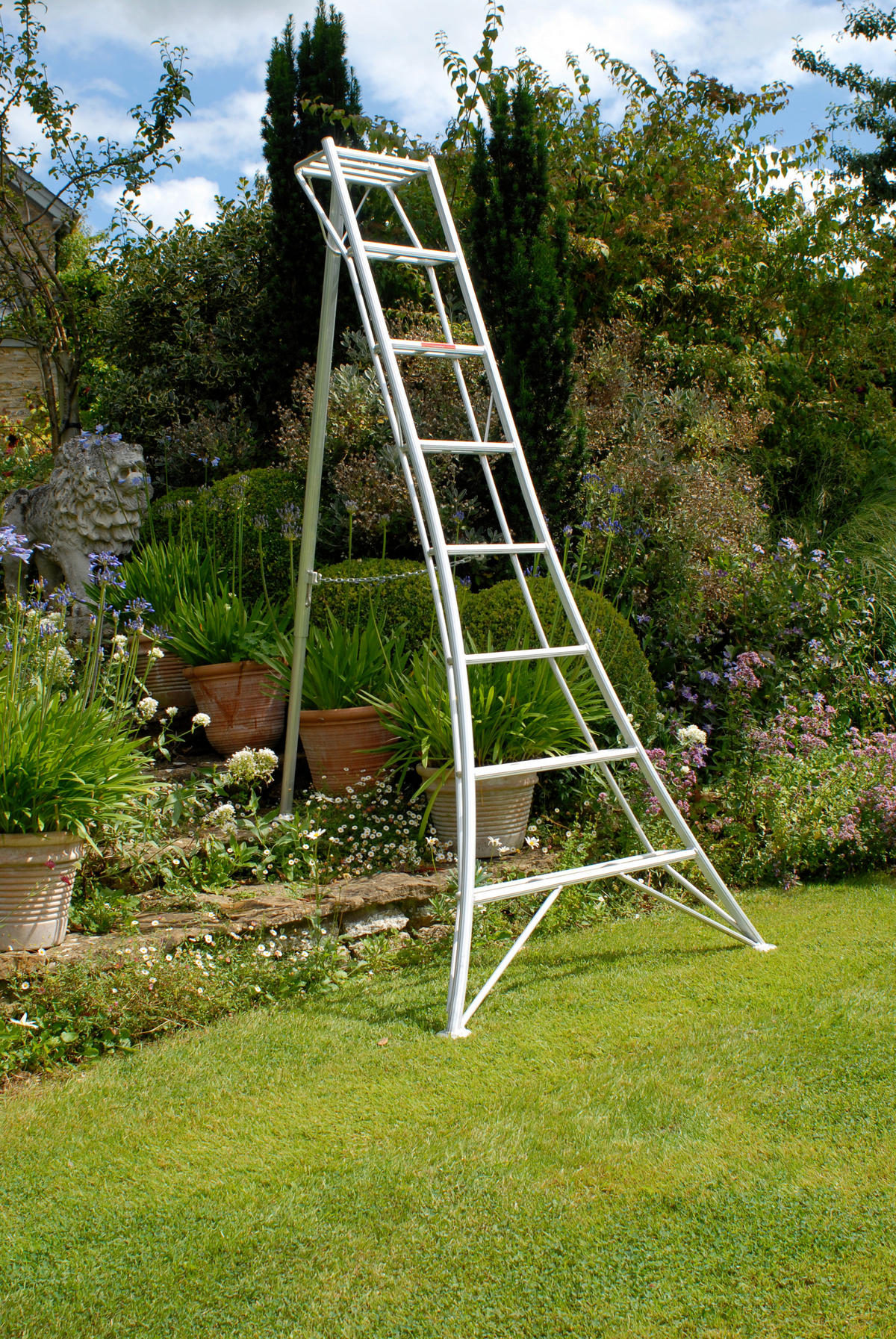 LEITER - Silberfarben, Basics, Metall (125/240/20cm) - Ambia Garden