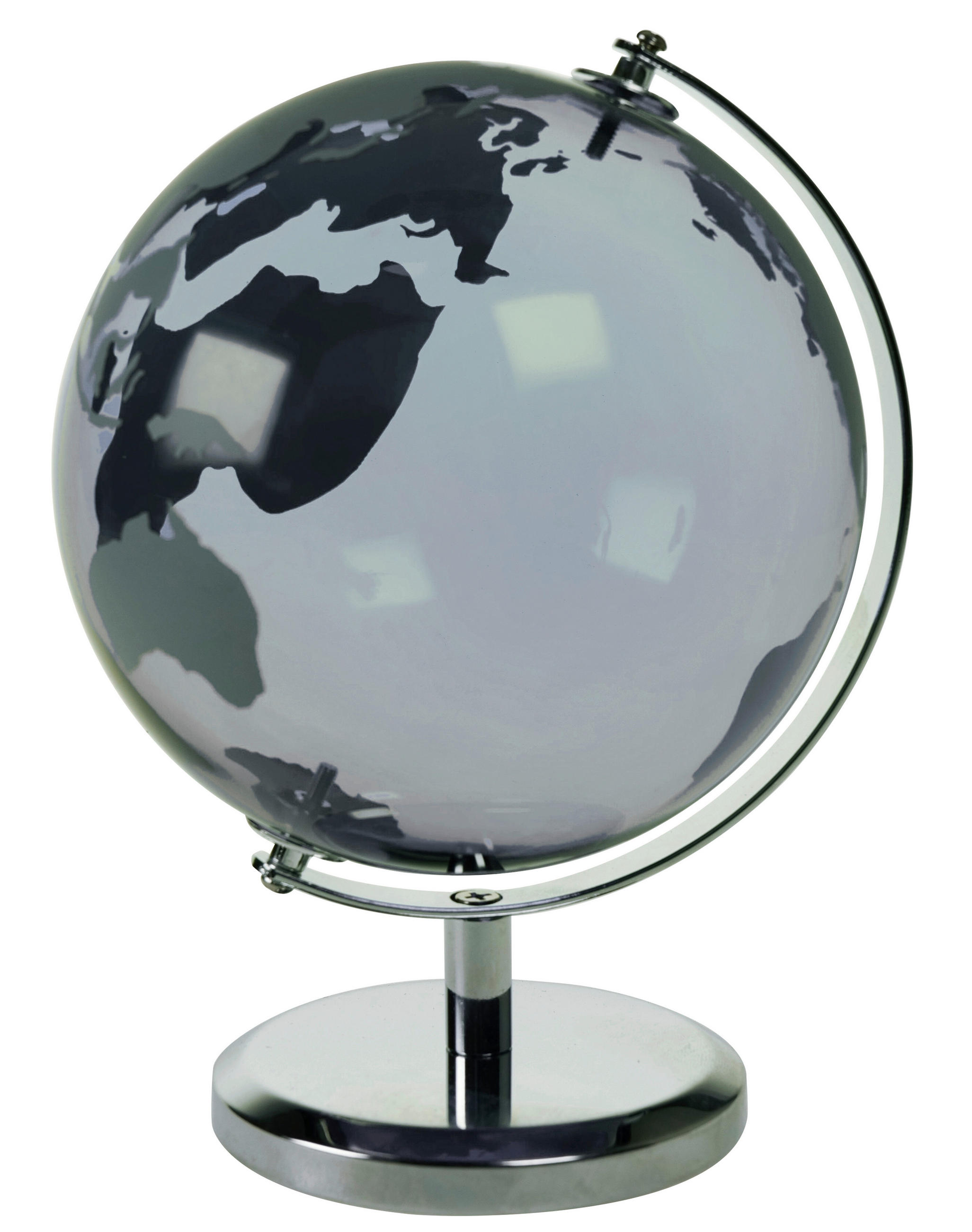 JORDGLOB - grå, Basics, metall/glas (14/19/15cm) - Ambia Home
