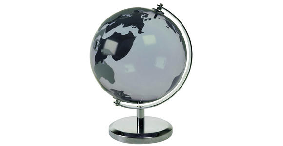 GLOBUS - Grau, Basics, Glas/Metall (14/19/15cm) - Ambia Home