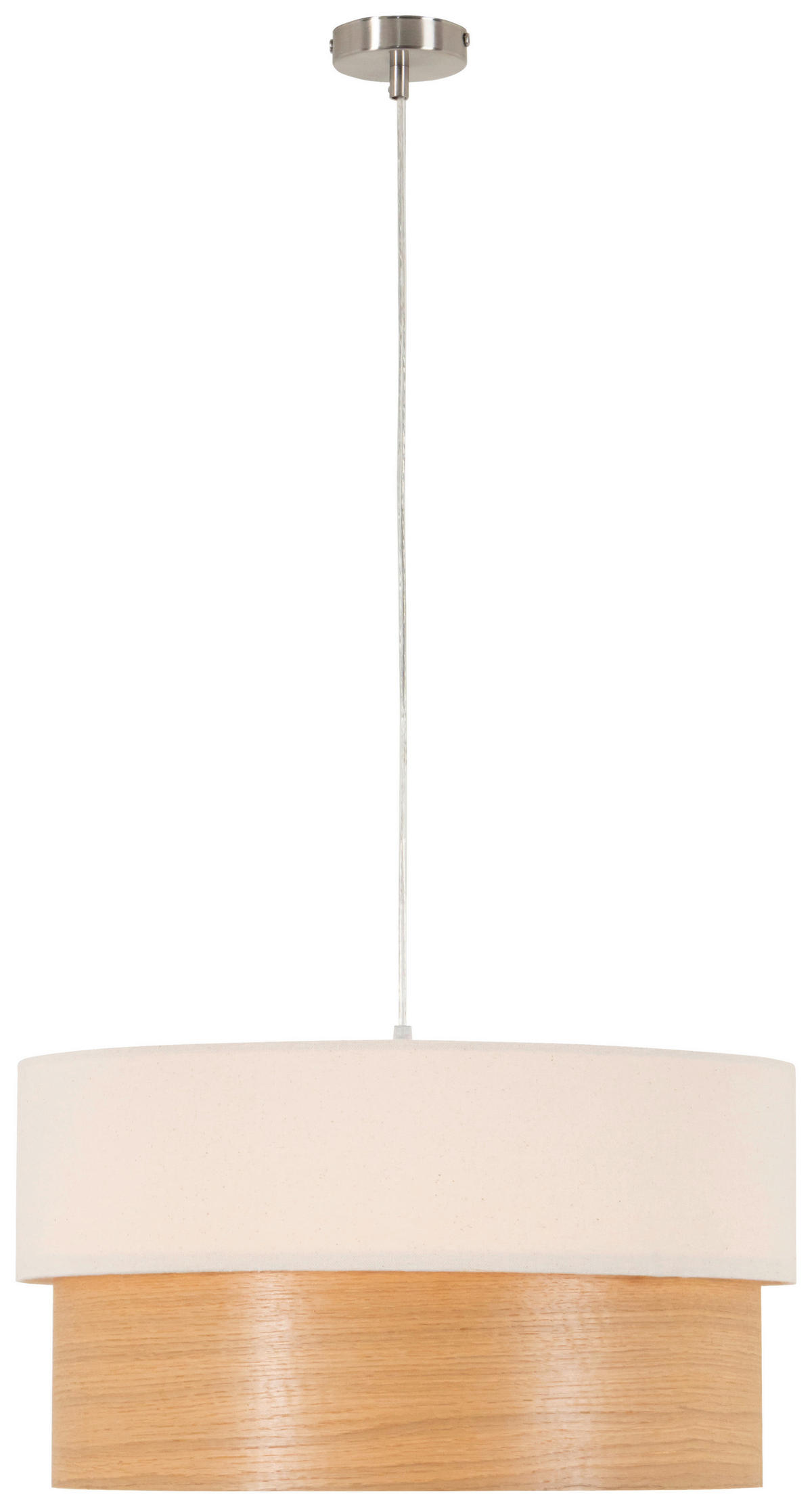 HÄNGELEUCHTE 45/120 cm   - Creme, MODERN, Holz/Kunststoff (45/120cm) - Novel