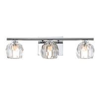 Aplică De Perete Pentru Baie - culoare crom, Design, sticlă/metal (55/16,6cm) - Elstead Lighting