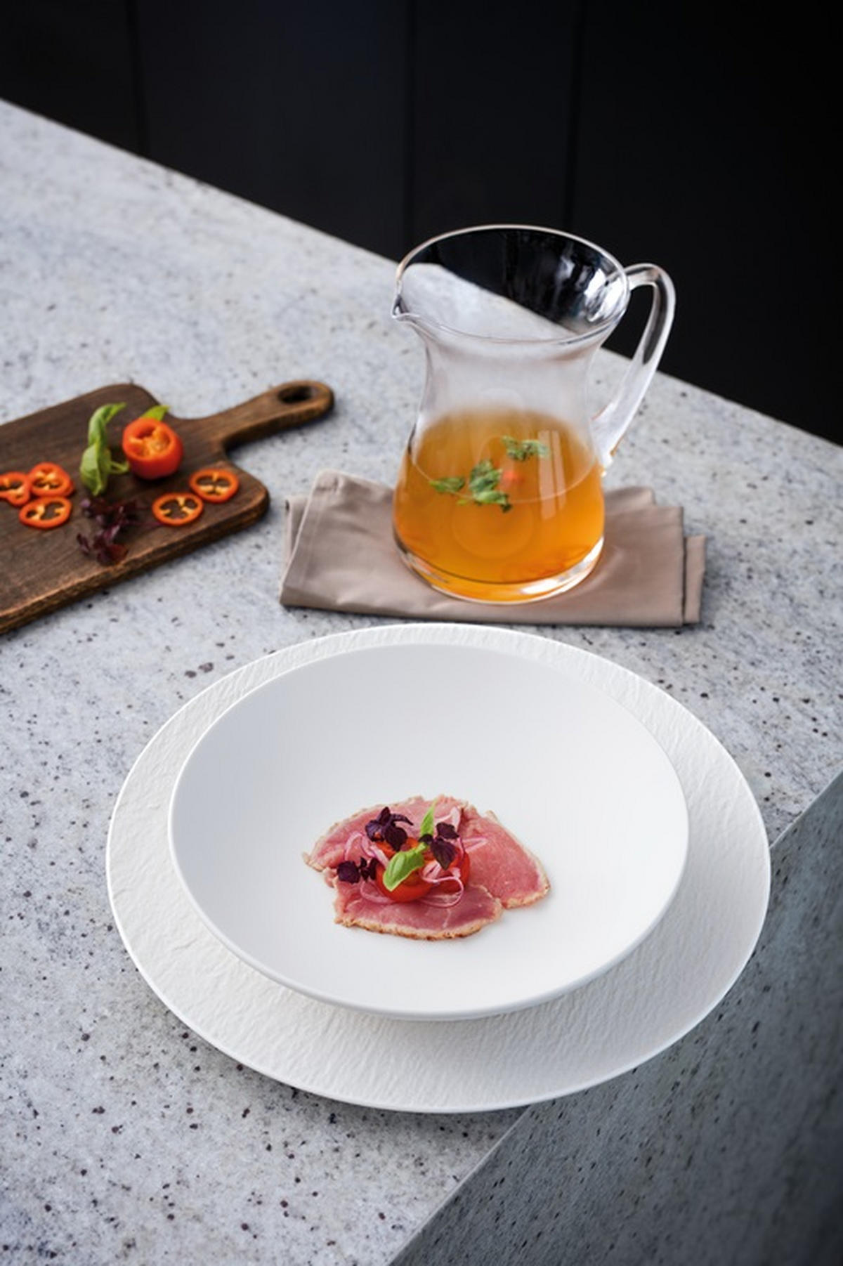 SCHALE Manufacture Rock Blanc 24 cm   - Weiß, Design, Keramik (24cm) - Villeroy & Boch