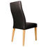 STUHL Lederlook Eiche massiv Braun, Eichefarben - Eichefarben/Braun, Natur, Holz/Textil (47/104/60cm) - Celina Home