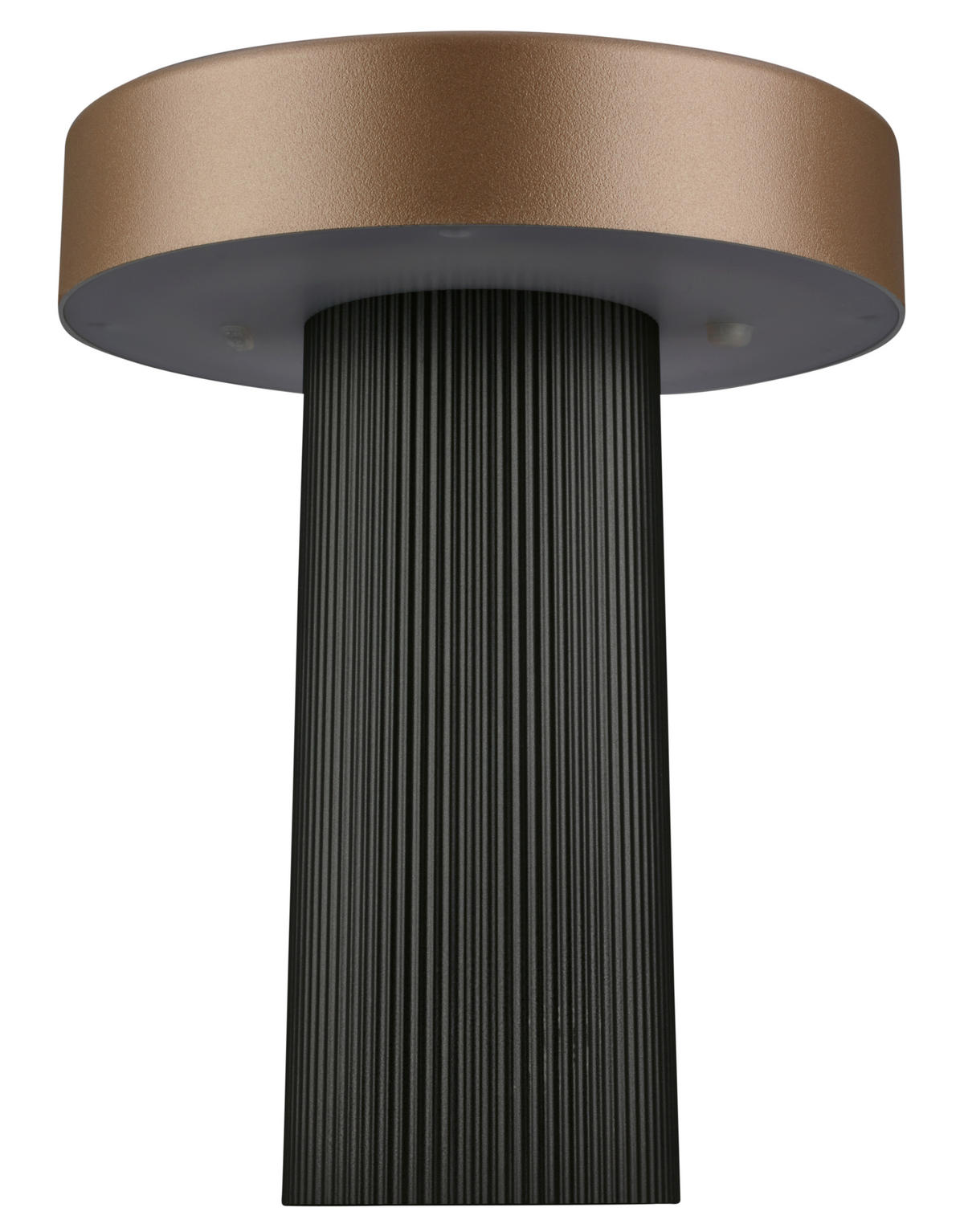 AKKU-TISCHLEUCHTE 16/20 cm  - Beige/Anthrazit, Design, Kunststoff (16/20cm)