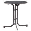 GARTENKLAPPTISCH 70/70/72 cm Metall rund  - Anthrazit/Grau, Basics, Kunststoff/Metall (70/70/72cm) - Sieger