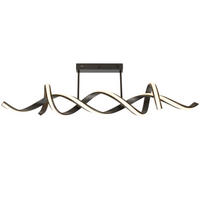 LED-DECKENLEUCHTE Bracknell 120/22/32 cm   - Schwarz, Design, Kunststoff/Metall (120/22/32cm) - Novel