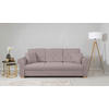 SCHLAFSOFA  mit Bettkasten erhältlich, Liegefunktion, Rücken echt, Armteil links, Armteil rechts Taupe  - Taupe/Buchefarben, Design, Holz/Textil (240/94/98cm) - MID.YOU