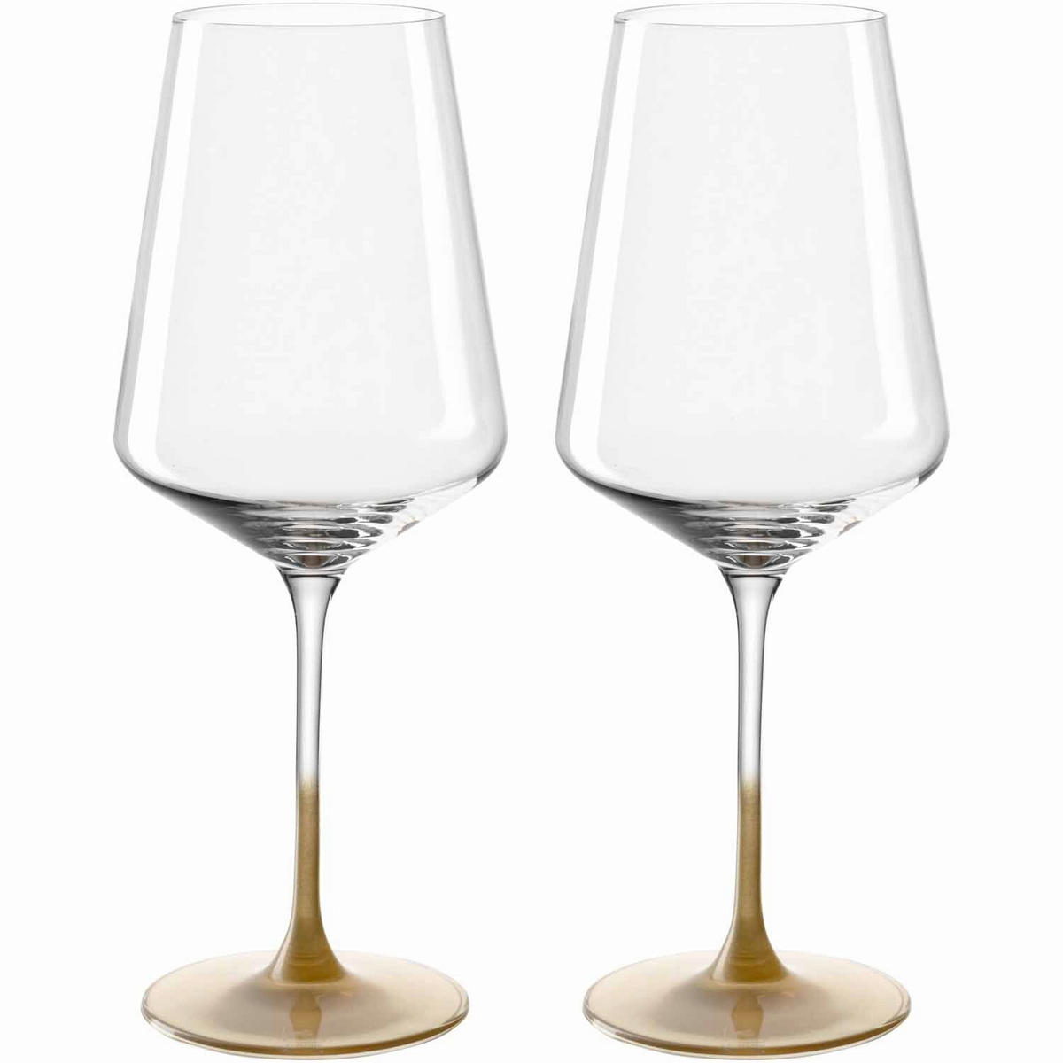 POHÁR NA VÍNO - číra/zlatá, Lifestyle, sklo (12,5/24/6,5cm) - Leonardo