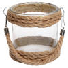 WINDLICHT Naturfarben, Transparent Ø13/12,5 cm  - Transparent/Naturfarben, Basics, Glas/Naturmaterialien (Ø13/12,5cm)