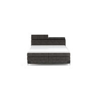 Pat Boxspring, 180/200 cm, antracit - antracit/negru, Basics, lemn/textil (180/200cm) - Esposa