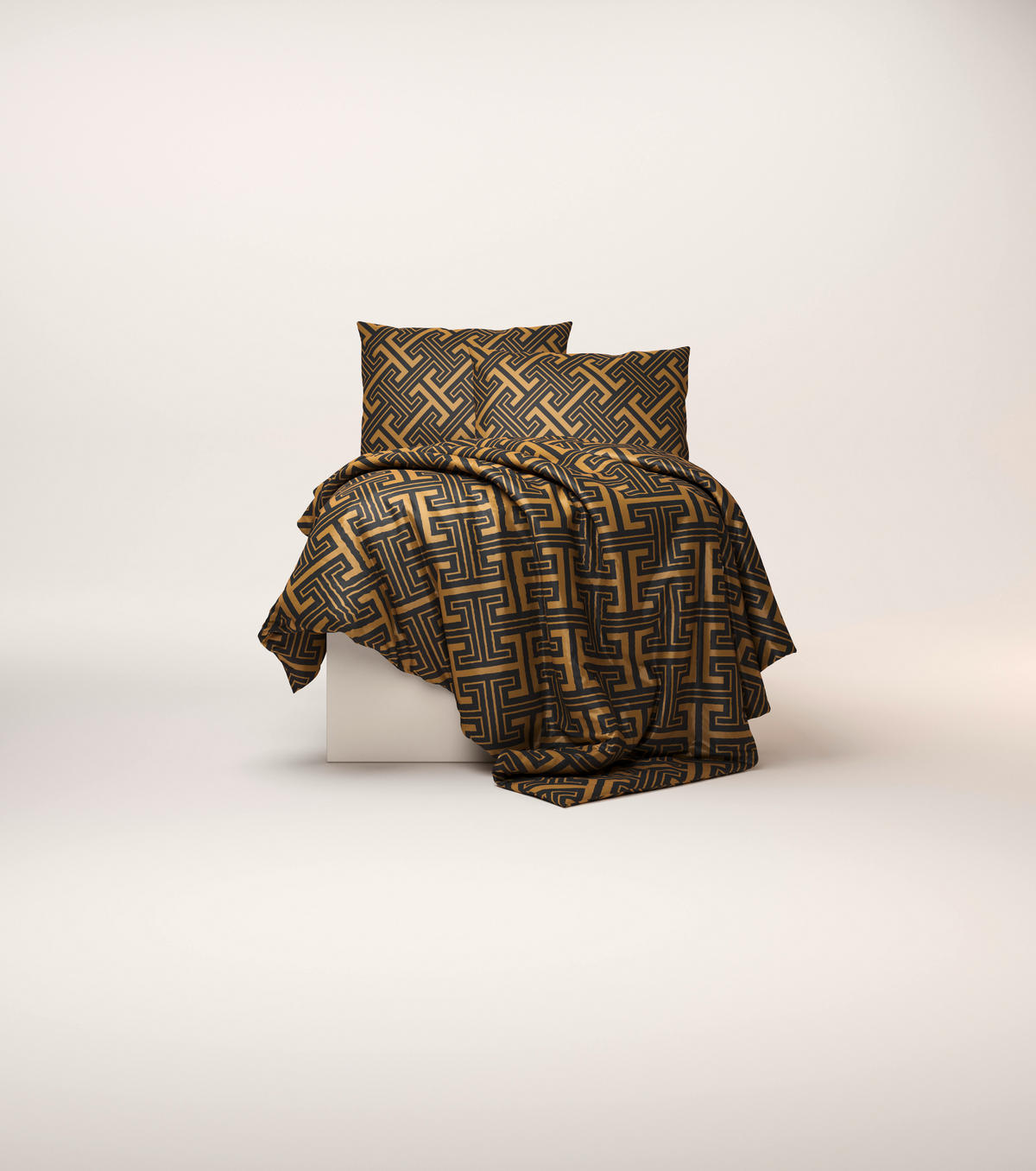 POVLEČENÍ satén krémová 200/200 cm - krémová, Design, textil (200/200cm) - Ambia Home
