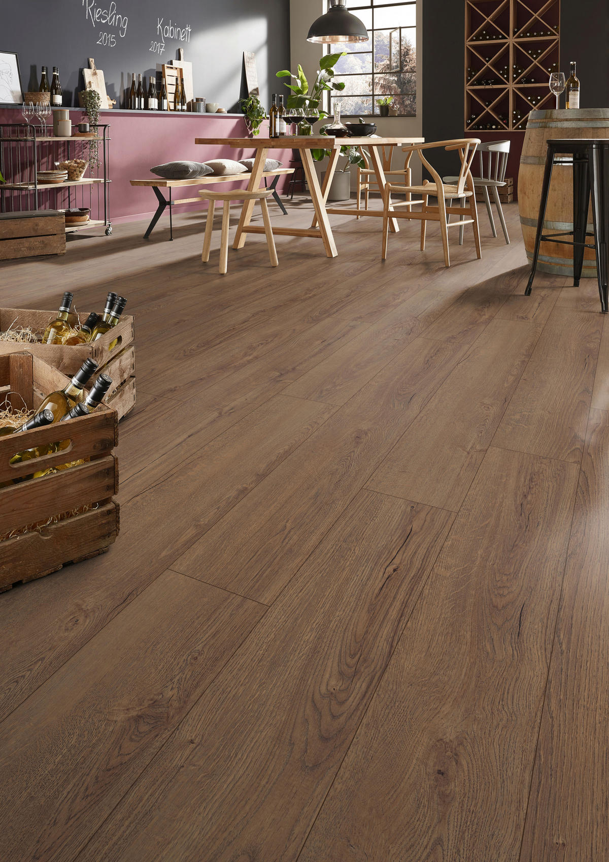 LAMINATBODEN Exquisit  - Eichefarben, KONVENTIONELL, Holz (138.0/19.3/0.8cm)
