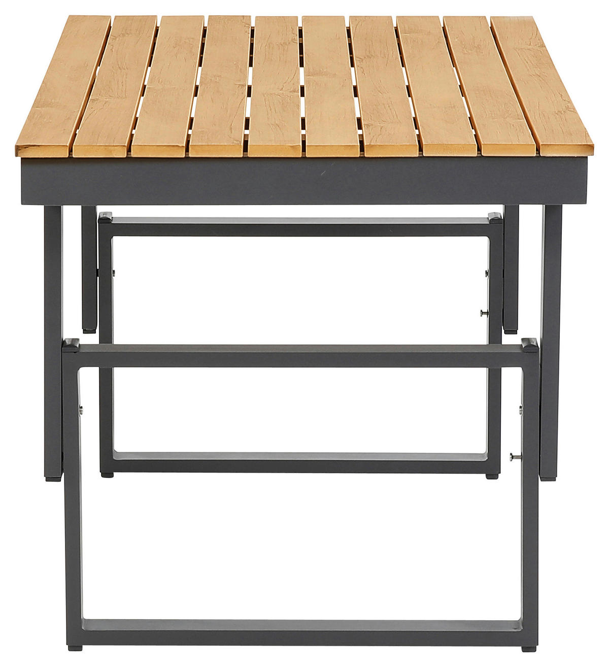 LOUNGEGARNITUR 17-teilig   210/75/210 cm Akazie Hartholz Aluminium  - Anthrazit/Braun, MODERN, Holz/Textil (210/75/210cm) - Gardenson