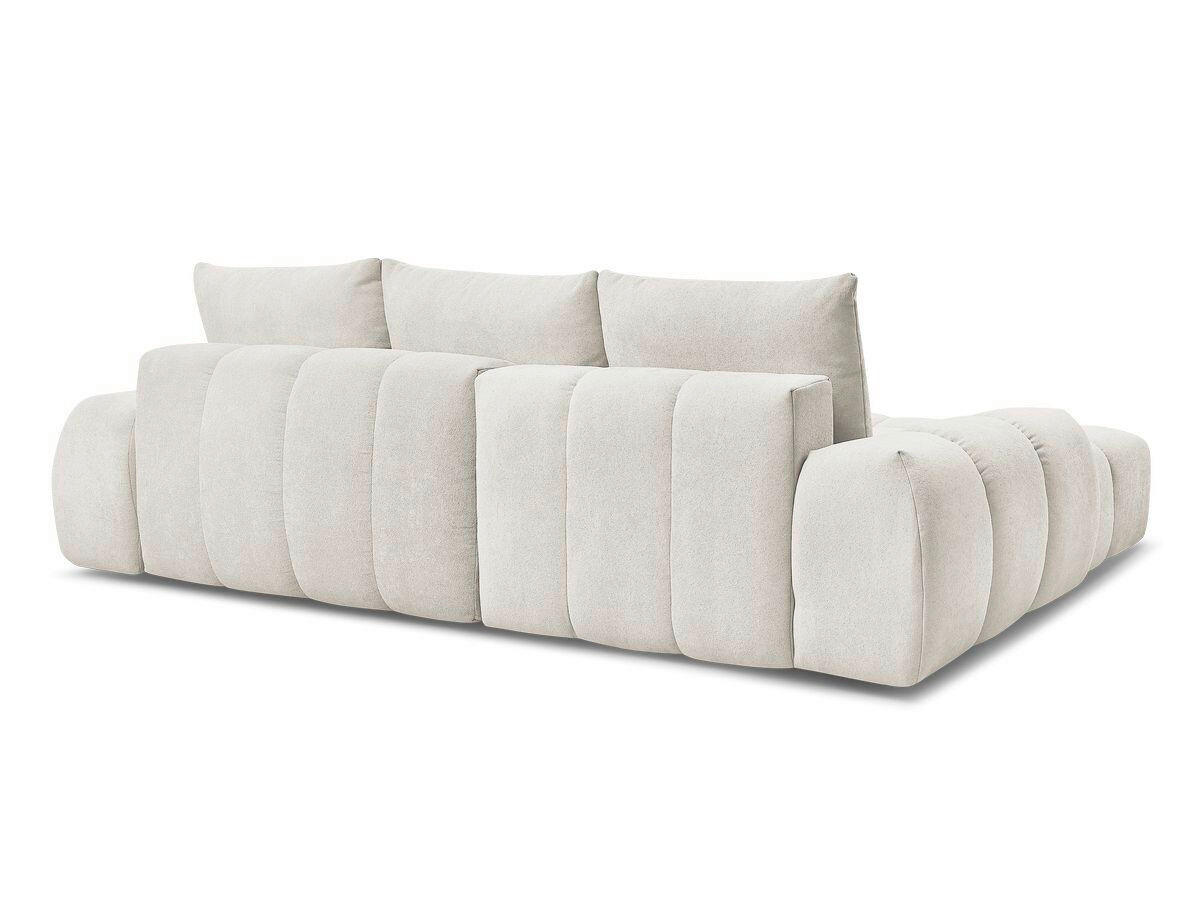 ECKSCHLAFSOFA EVEREST  mit Rücken echt, Armteil links, Armteil rechts Struktur Beige  - Beige/Schwarz, MODERN, Kunststoff/Textil (318/180cm) - Livetastic
