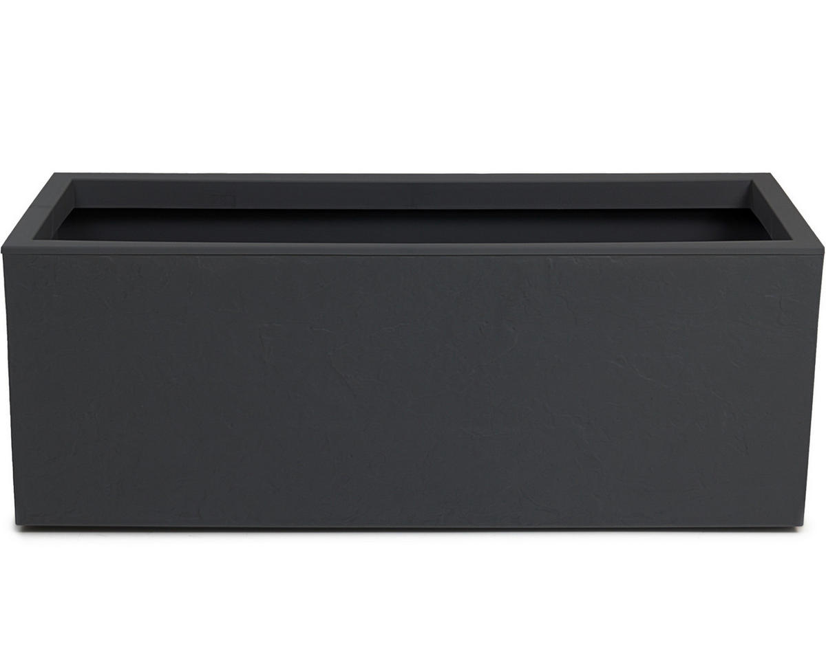BLUMENKASTEN  - Anthrazit, Basics, Kunststoff (80/30/30cm) - Ambia Garden