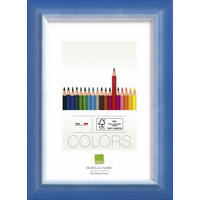 RAHMEN 17,6/12,6 cm  - Blau, KONVENTIONELL, Glas/Holz (17,6/12,6cm)