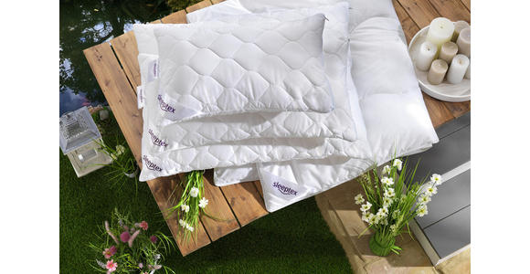 KOPFPOLSTER 40/80 cm - Weiß, Basics, Textil (40/80cm) - Sleeptex