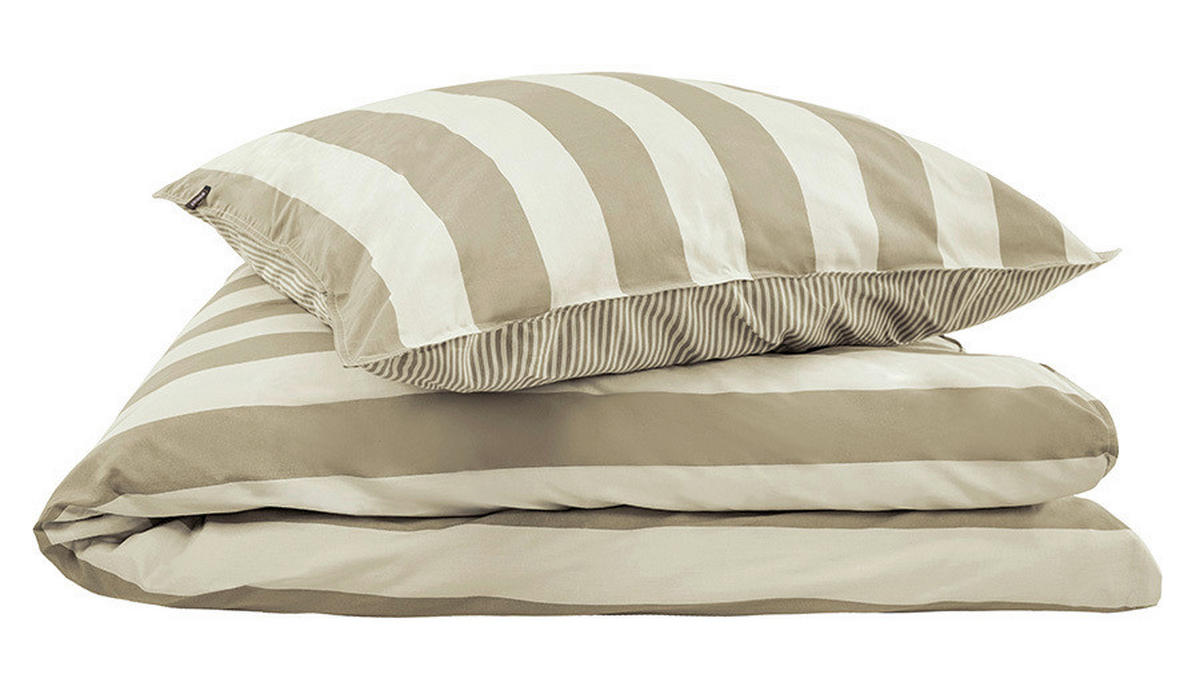 WENDEBETTWÄSCHE SW-Panel Perkal 135/200 cm  - Sandfarben/Beige, Design, Textil (135/200cm) - Schöner Wohnen