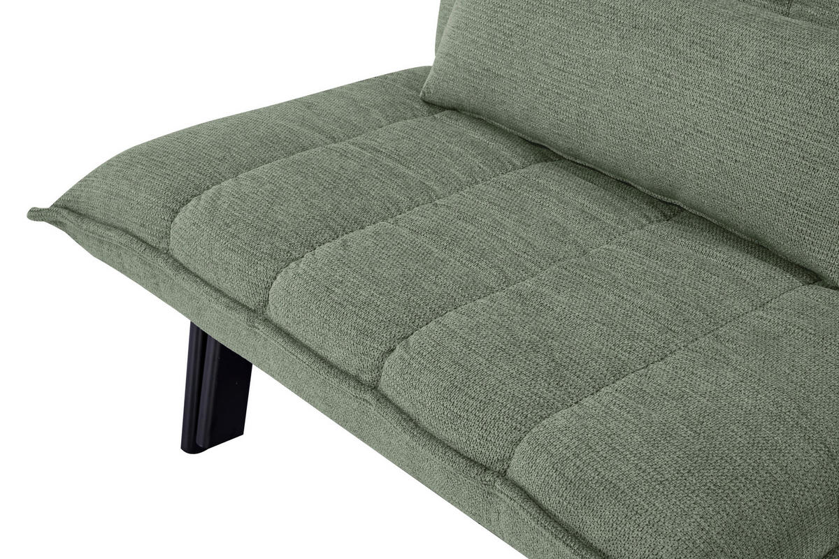 SCHLAFSESSEL  in Webstoff Grün  - Schwarz/Grün, Basics, Holz/Textil (108/82/102cm) - Stylife