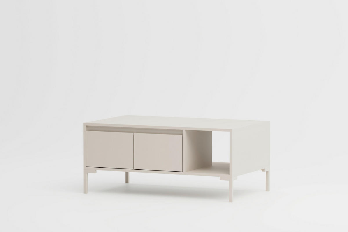 COUCHTISCH Holzwerkstoff 100/60/43 cm  - Kaschmir, Design, Holzwerkstoff/Metall (100/60/43cm) - MID.YOU