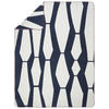 WOHNDECKE DECOUPAGE 150/200 cm  - Silberfarben/Dunkelblau, Design, Textil (150/200cm) - Dieter Knoll