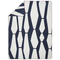 WOHNDECKE DECOUPAGE 150/200 cm  - Silberfarben/Dunkelblau, Design, Textil (150/200cm) - Dieter Knoll