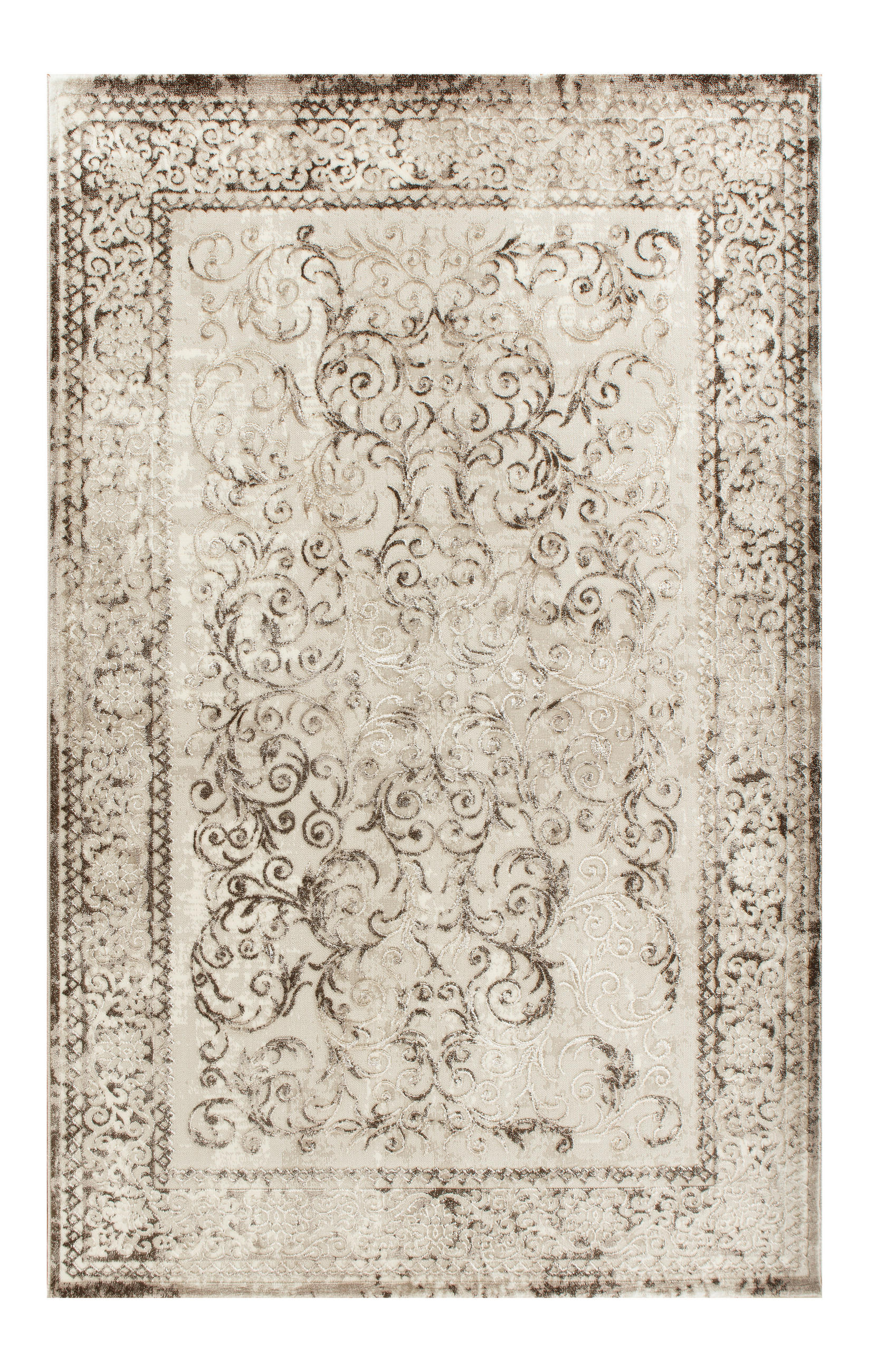 KOBEREC TKANÝ NA PLOCHO, 120/170 cm hnědá, béžová - hnědá/béžová, Basics, textil (120/170cm)