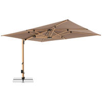 AMPELSCHIRM 400x300 cm Greige  - Greige/Eichefarben, Basics, Textil/Metall (400/300cm) - Doppler