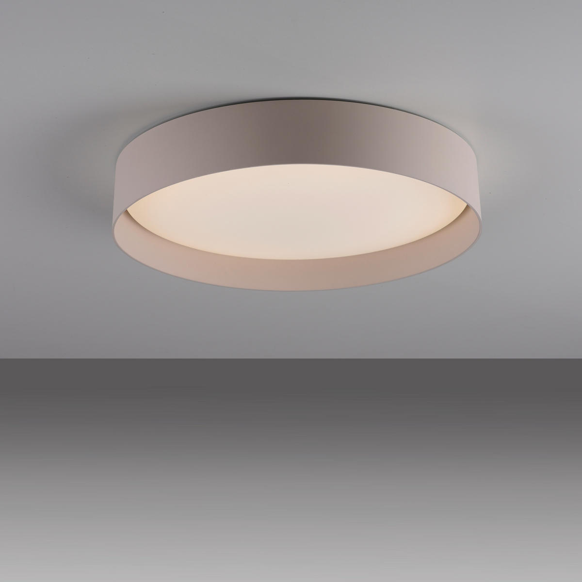 LED-DECKENLEUCHTE SW TAVOLI 39/39/7,3 cm   - Sandfarben, KONVENTIONELL, Kunststoff/Metall (39/39/7,3cm) - Schöner Wohnen