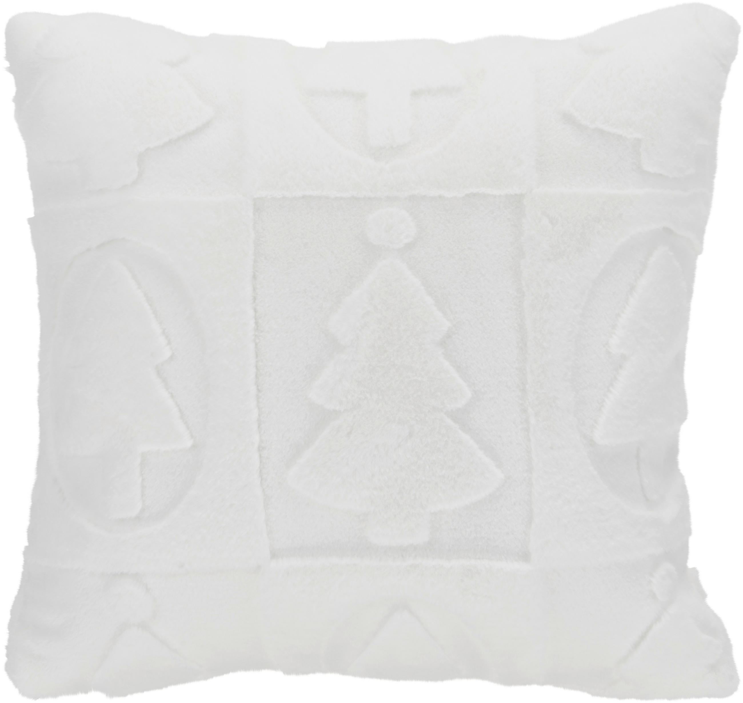 KISSENHÜLLE WHITE WINTER 48/48 cm  - Weiß, KONVENTIONELL, Textil (48/48cm) - X-Mas