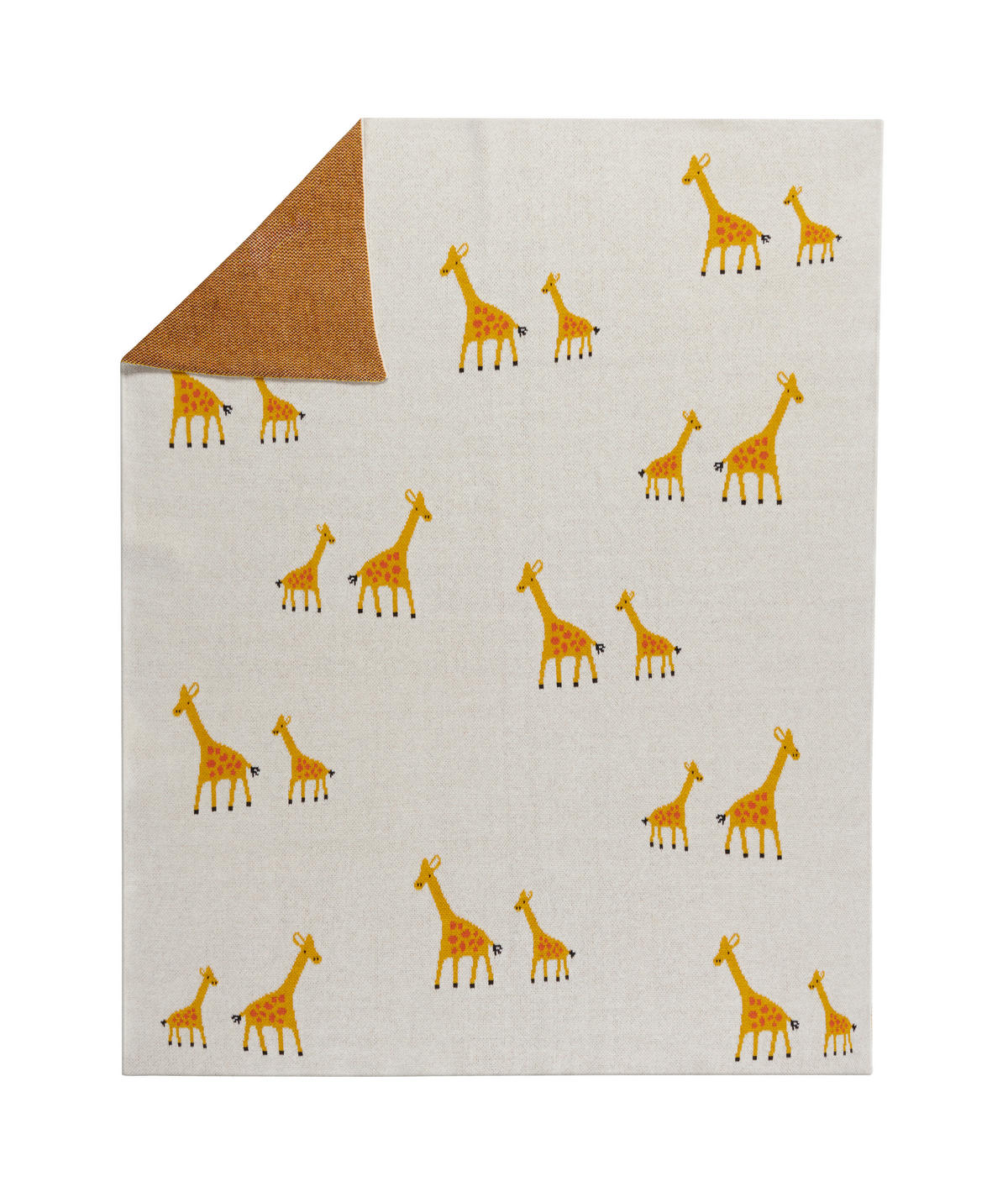 HEBKÁ DEKA S HRAČKOU - oranžová/krémová, Basics, textil (80/100cm) - Avelia