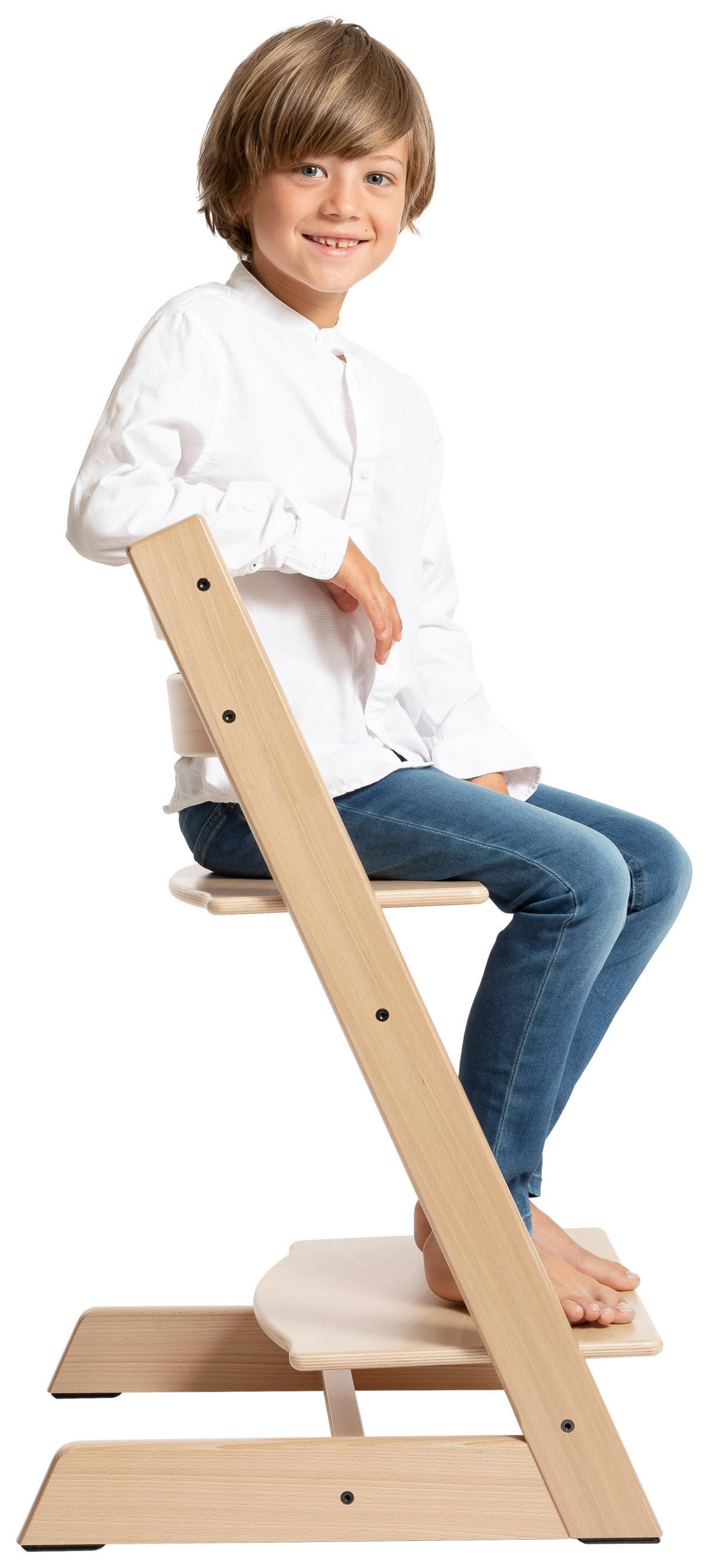 HOCHSTUHL-SET Tripp Trapp Bundles Naturfarben Natural  - Naturfarben, Basics, Holz (87/65/46cm) - Stokke