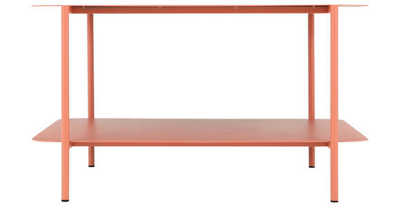 COUCHTISCH in Metall 73,4/70/40 cm  - Terracotta, Design, Metall (73,4/70/40cm) - Carryhome
